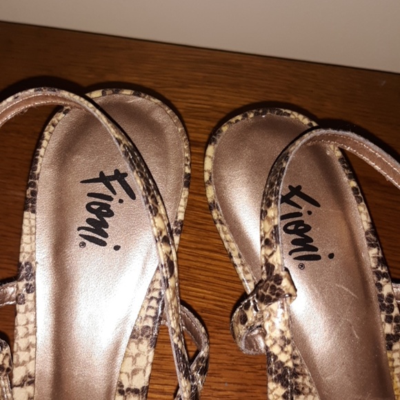 Fioni Faux Snakeskin Heels - Picture 6 of 8